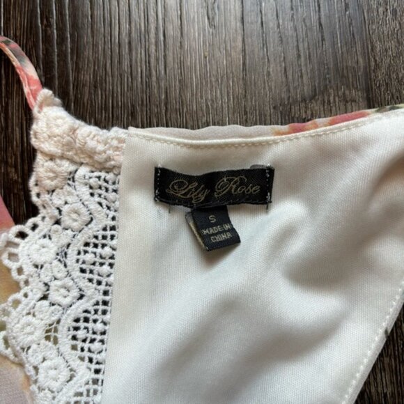 Lily Rose Sleeveless Floral Dress, size S - Picture 4 of 4